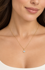 Emerson Stone Solstice Classic Bezel Diamond Necklace at Romi Boutique
