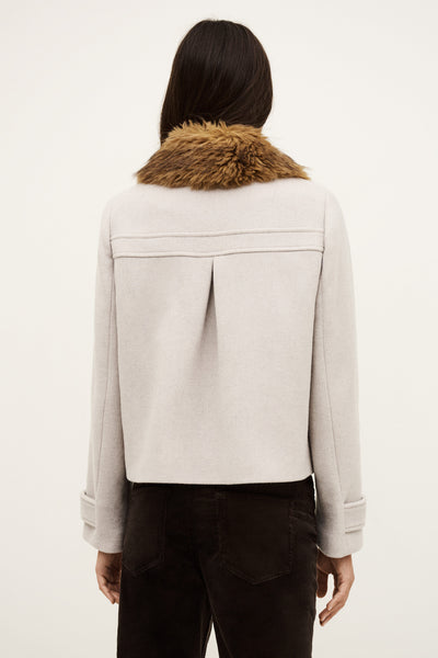 TERRY COAT IN ECRU