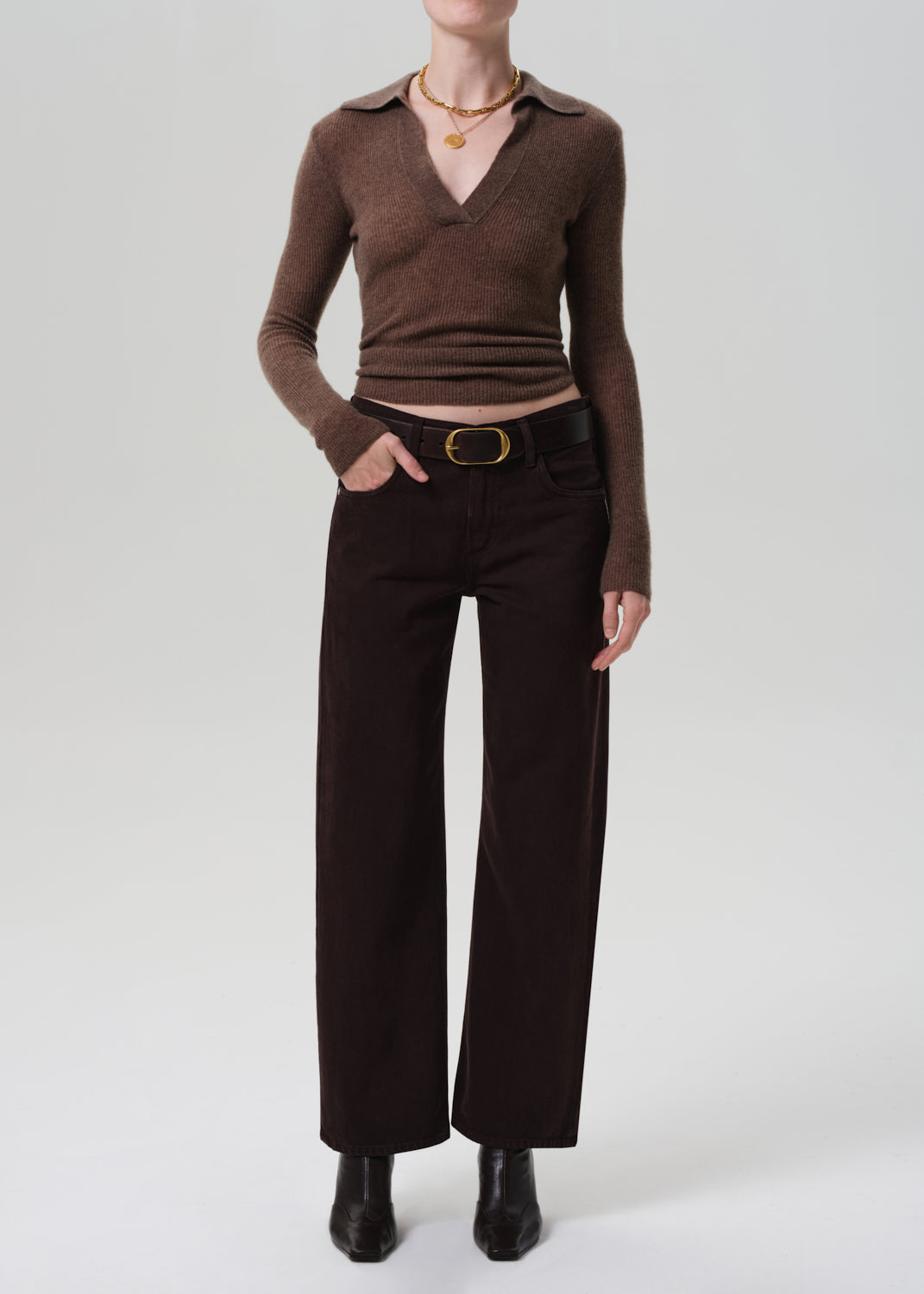 LINDZ LOW RISE EASY STRAIGHT IN CAROB