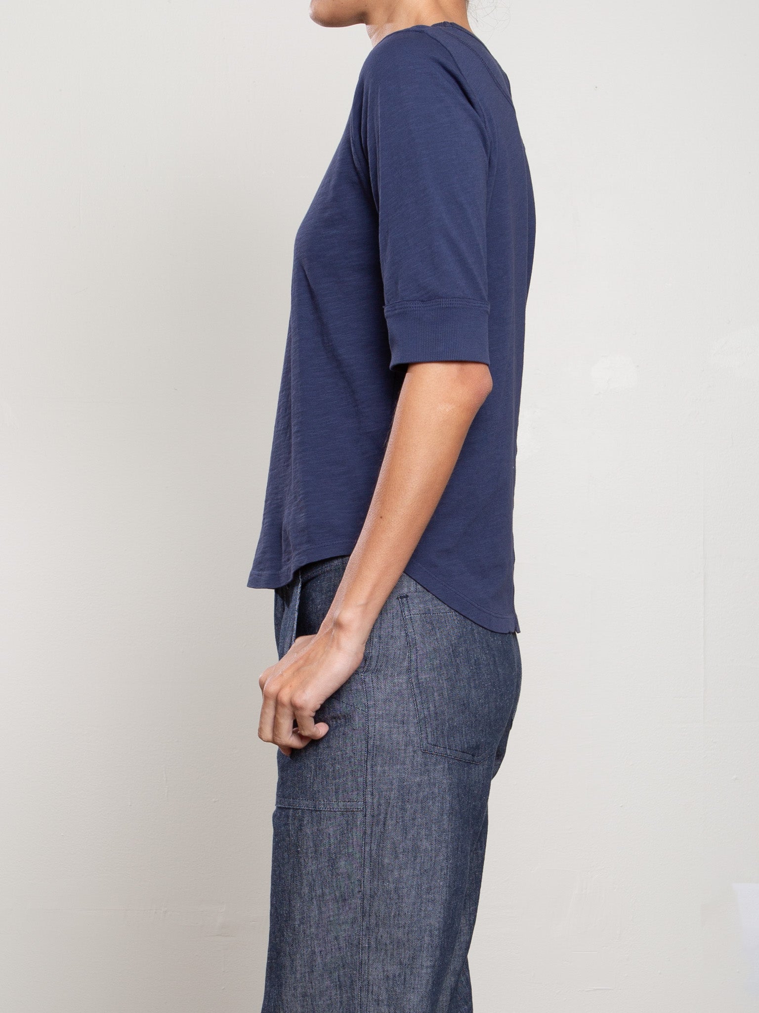Pharaoh Giada Slim Crew in Supima Slub at Romi Boutique