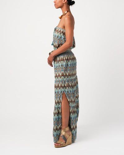 VERA DRESS IN BLUE MULTI