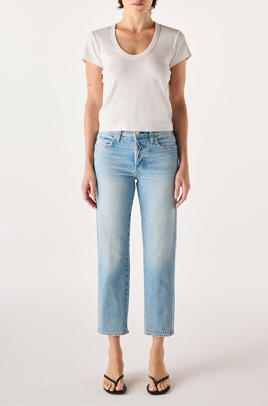 Amo 143 Cropped Jean at Romi Boutique