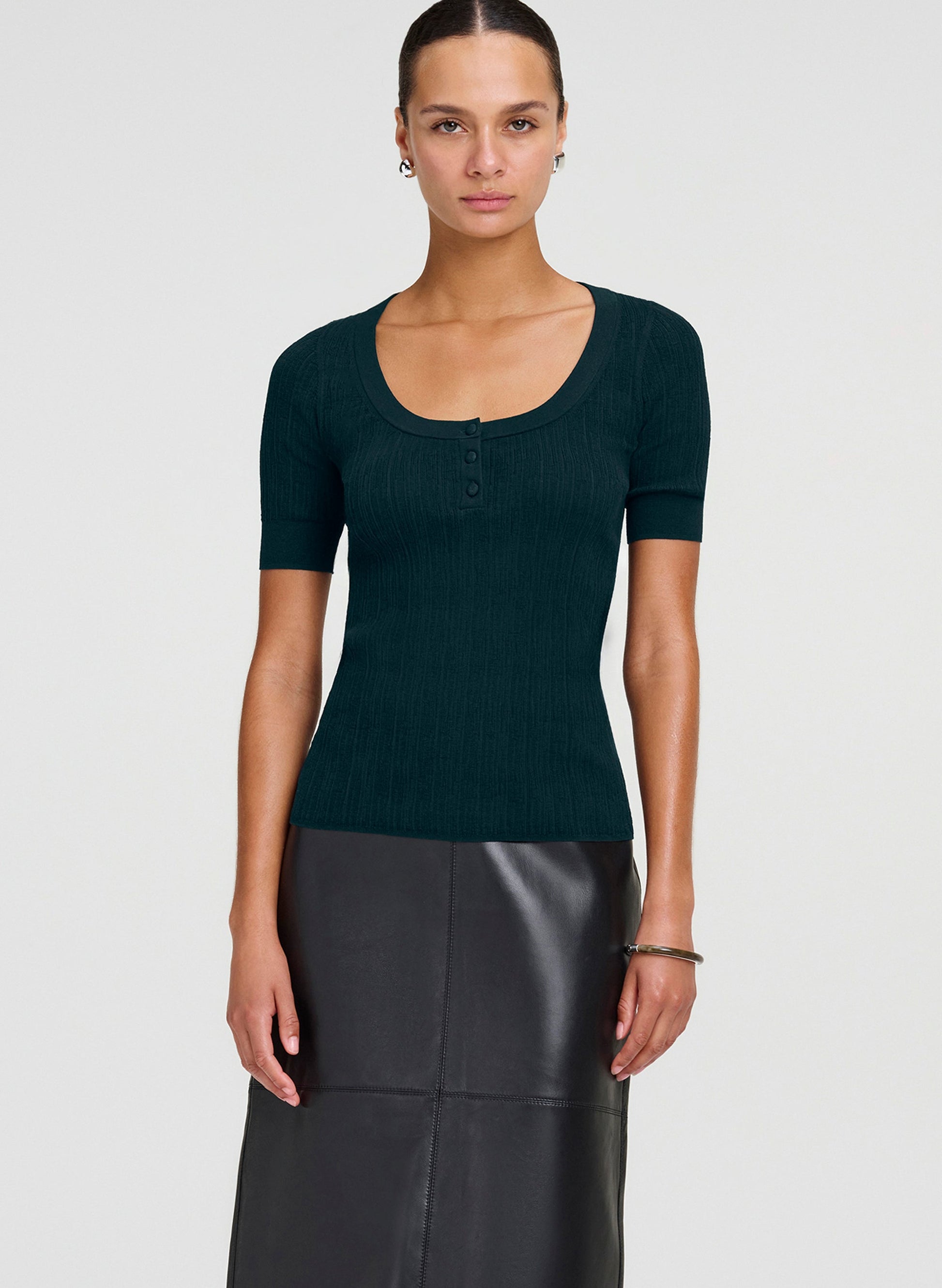 Alette Fine Cotton Knit Top