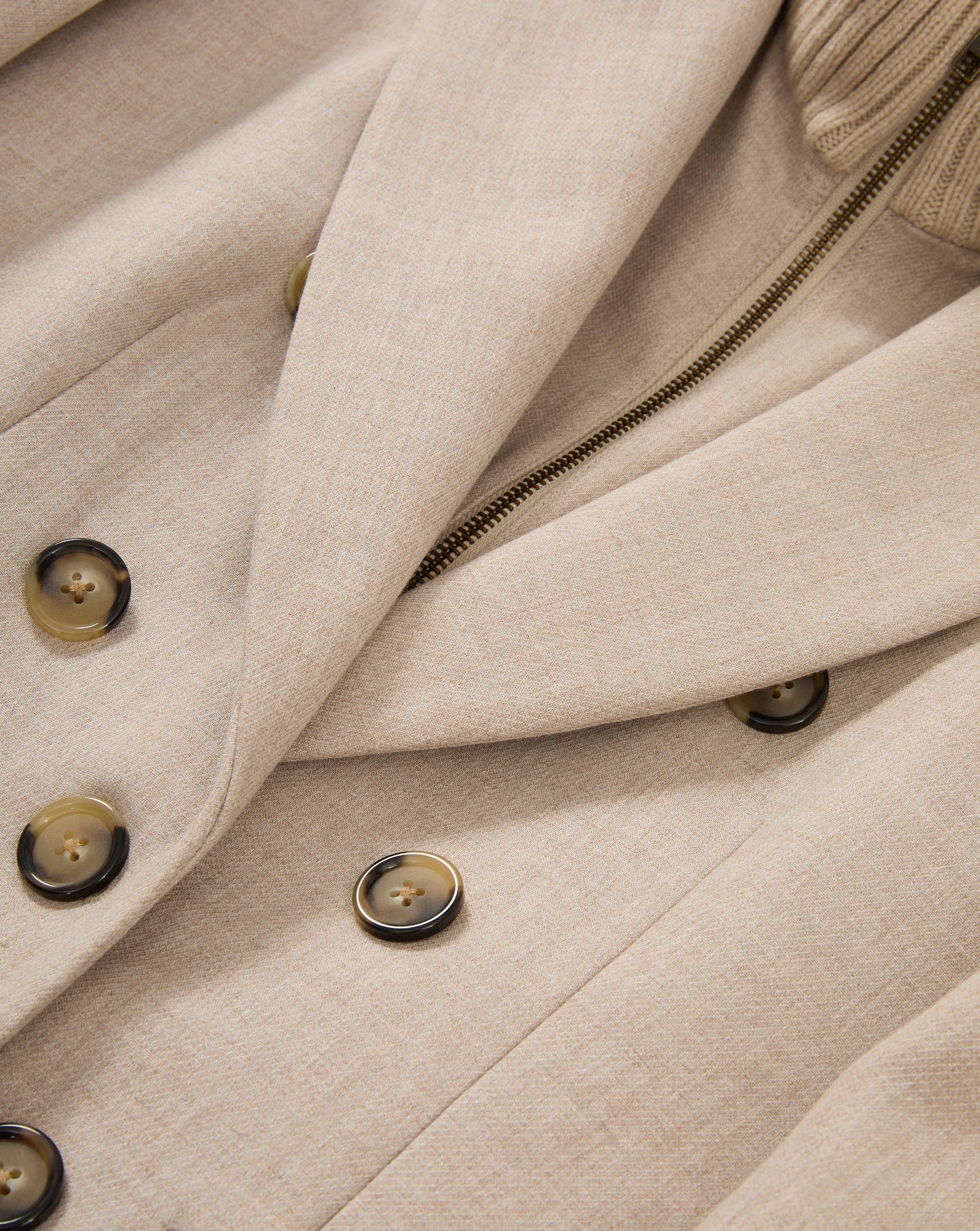 Stryder Double-Breasted Dickey Coat