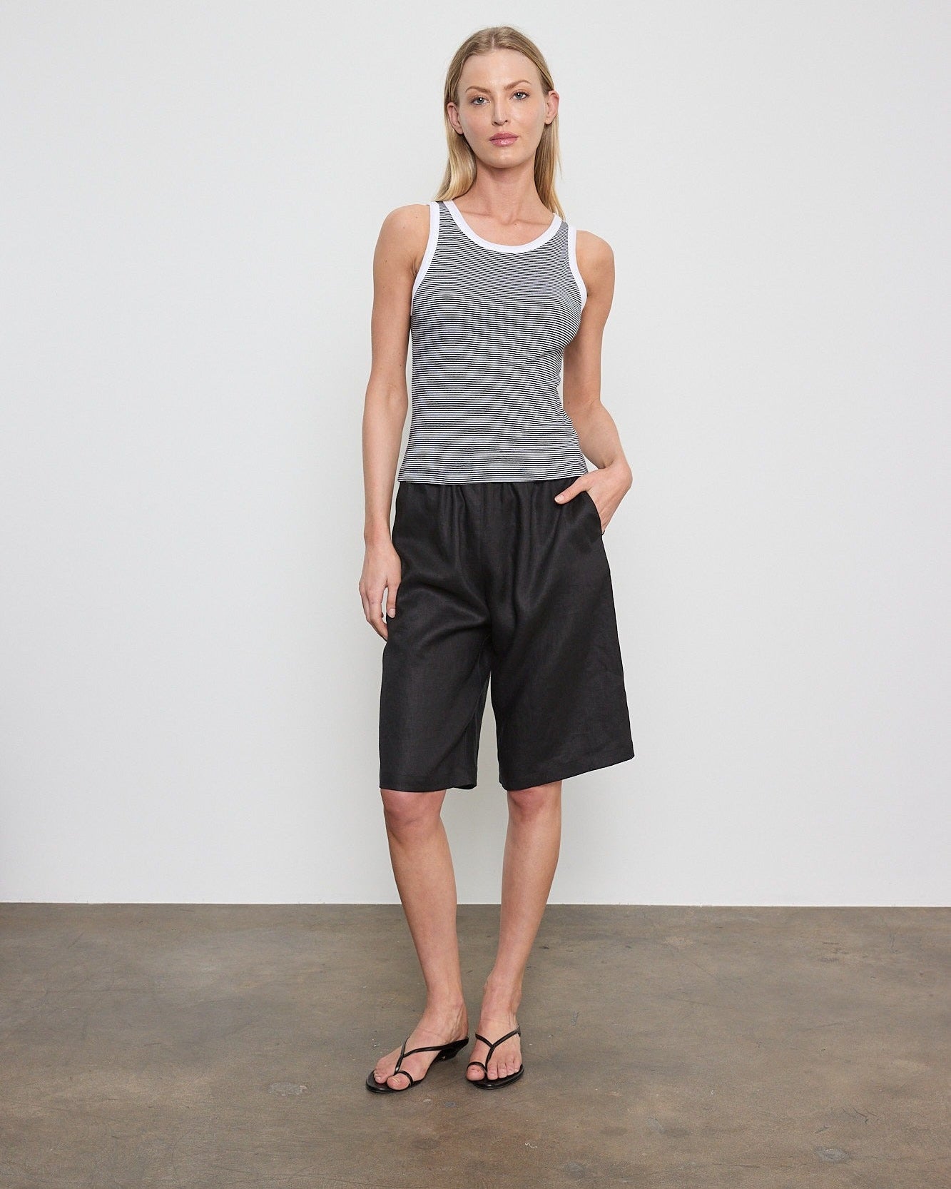Cotton Mini Stripe Tank