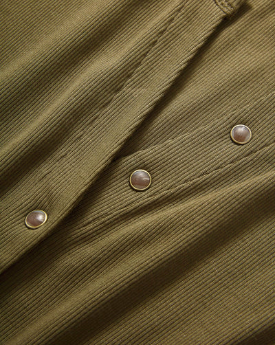 DILIA BUTTON DOWN T-SHIRT IN CYPRESS