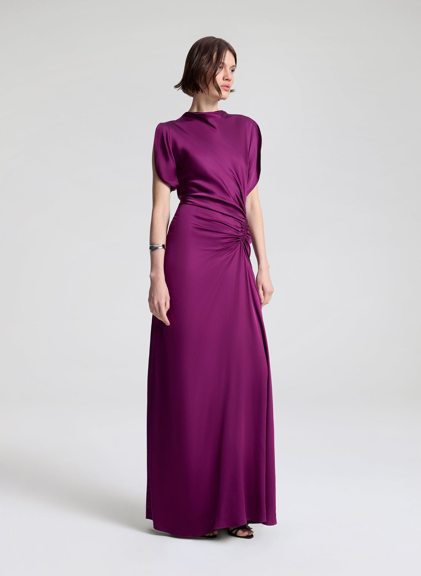 NADIA SATIN GOWN IN JEWEL