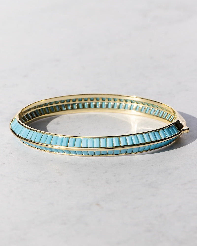 Native Gem RAZOR EDGE BANGLE at Romi Boutique