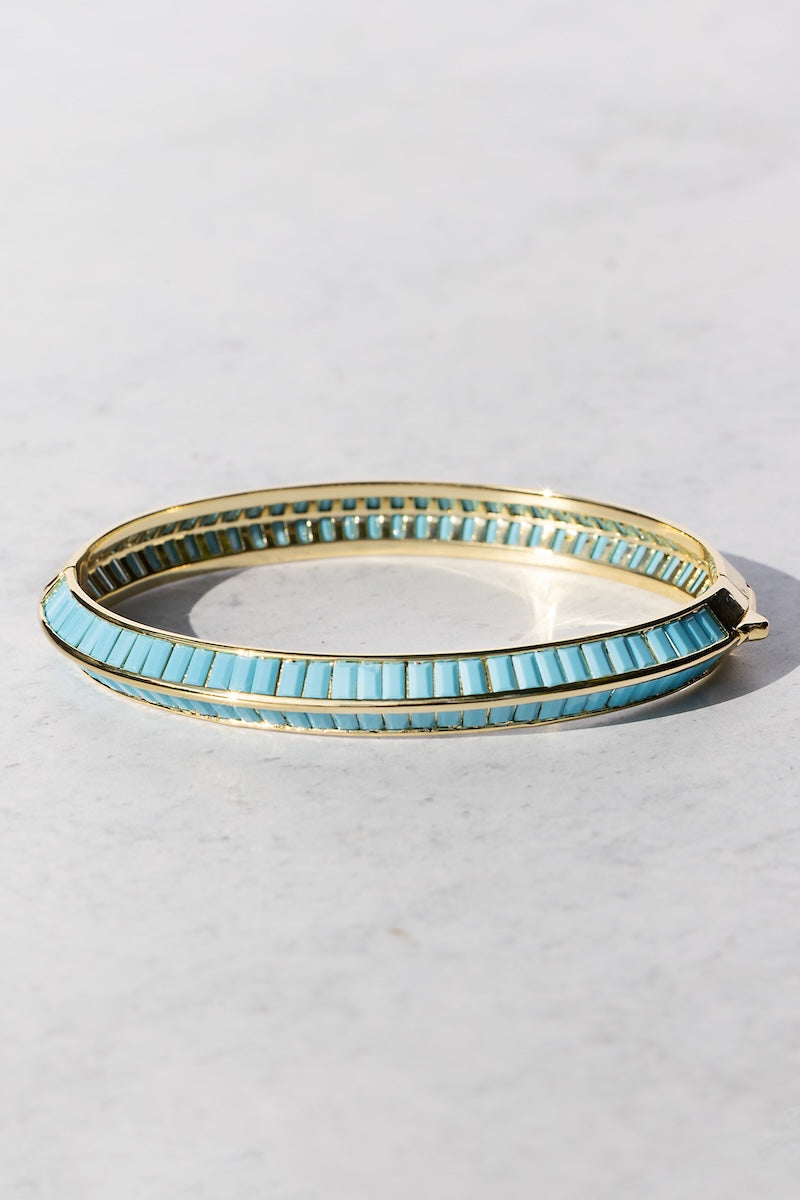 Native Gem RAZOR EDGE BANGLE at Romi Boutique