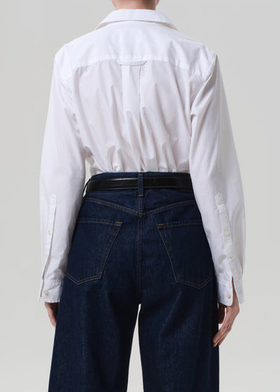AVNI SLIM SHIRT IN WHITE - Romi Boutique
