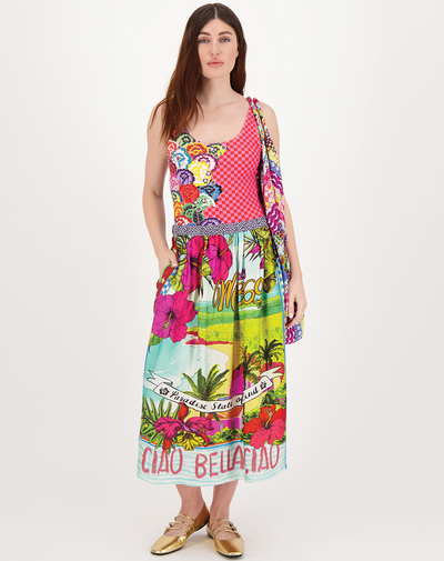 VANESSA PRINTED MIDI SKIRT IN TWISTED LOVE