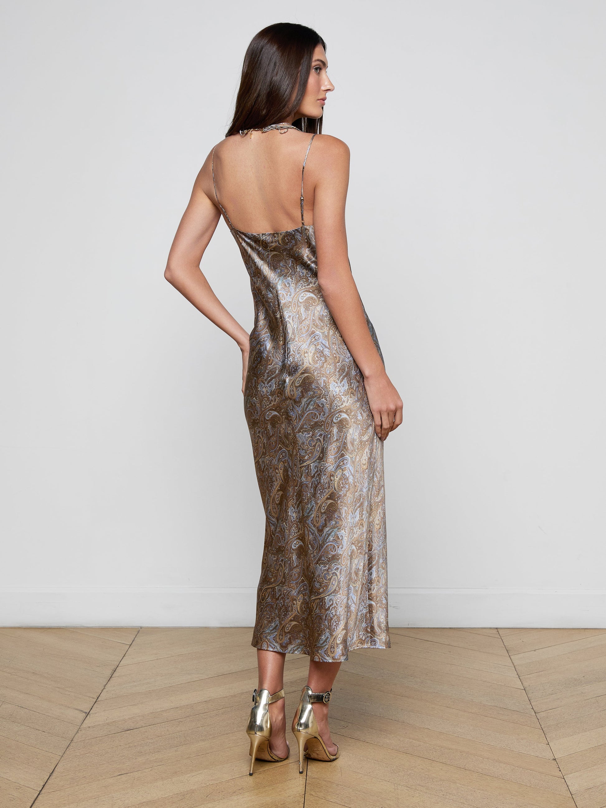 L'Agence SERIDIE SLIP DRESS at Romi Boutique