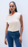 White & Warren CASHMERE OFF SHOULDER TOP at Romi Boutique
