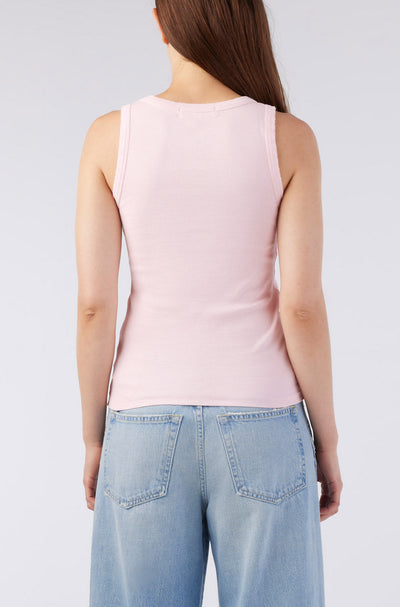 ANGEL RIB TANK IN SHIMMER - Romi Boutique
