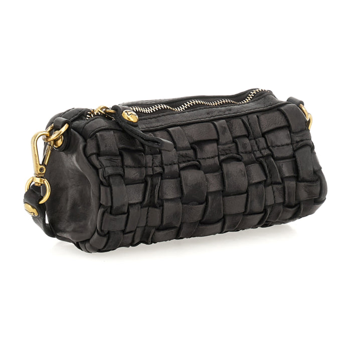 Campomaggi EDERA CROSSBODY IN BLACK at Romi Boutique