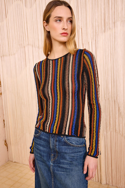 ARDITH KNIT LONG SLEEVE TOP IN ZOISITE