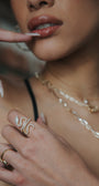Native Gem ENCHANTED SNAKE RING IN GOLD at Romi Boutique