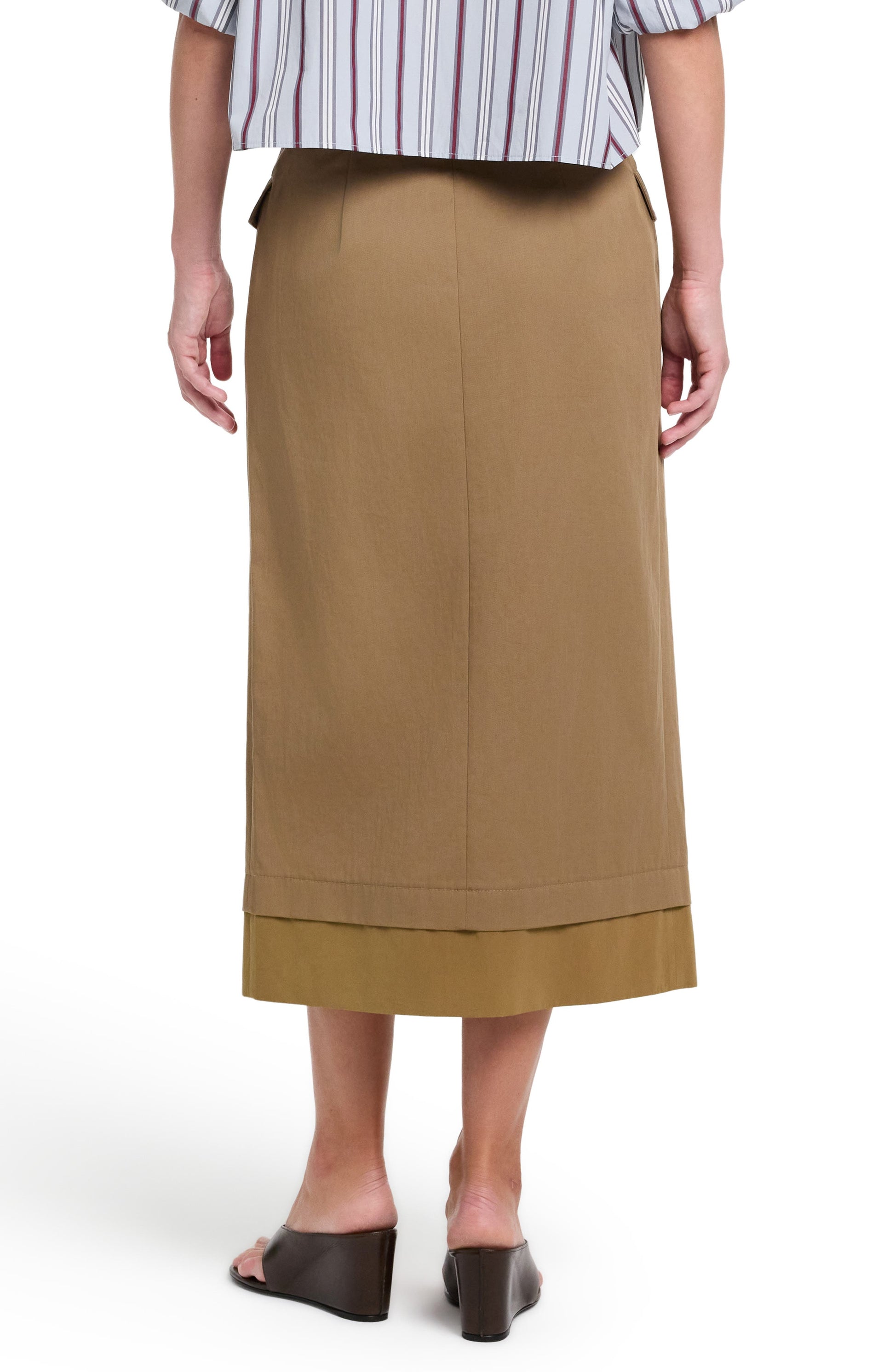 A Trip to the Met Cotton Wrap Midi Skirt