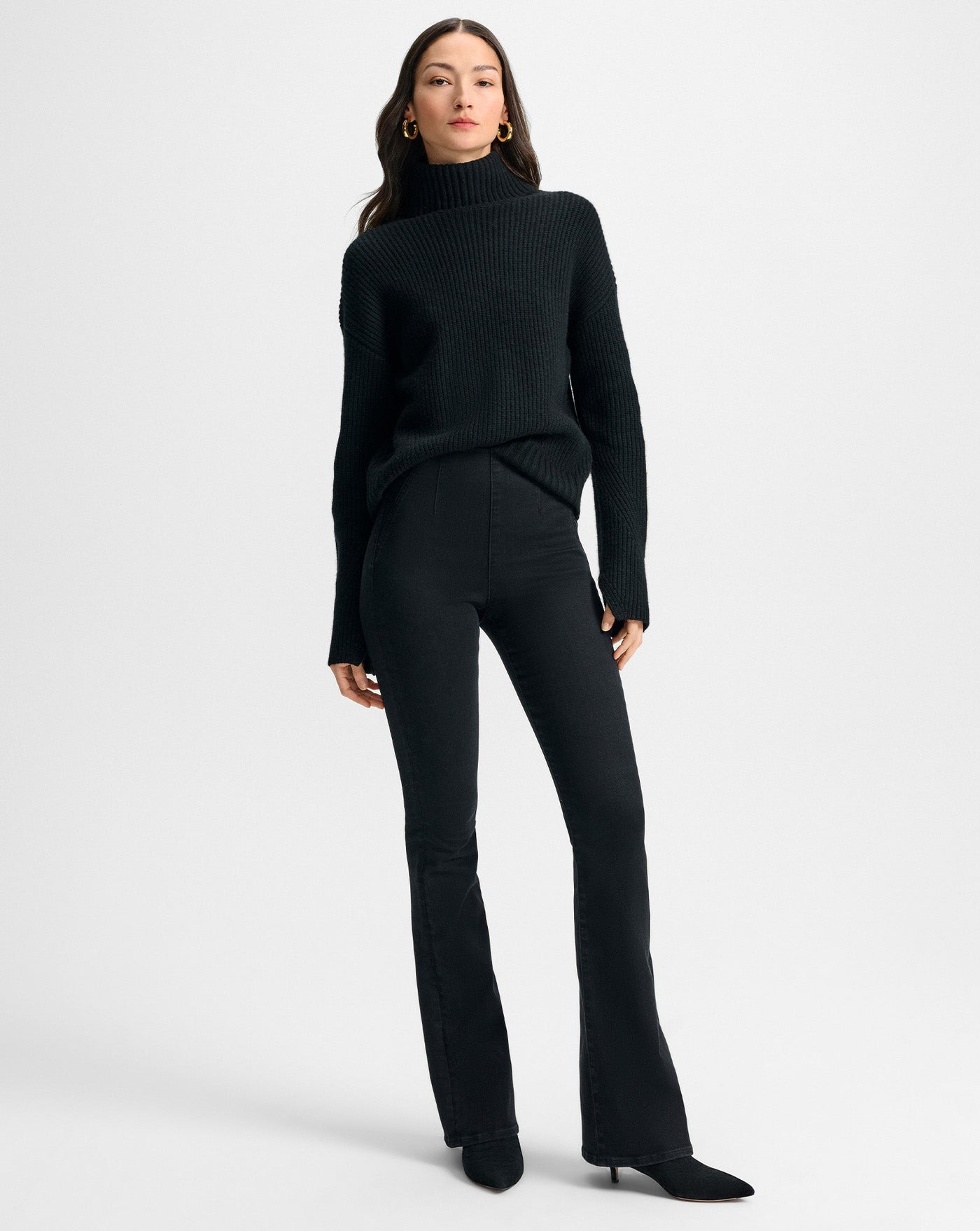 BEVERLY OFF-DUTY HIGH RISE SKINNY IN ONYX - Romi Boutique