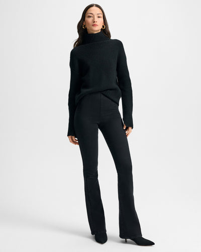 BEVERLY OFF-DUTY HIGH RISE SKINNY IN ONYX - Romi Boutique