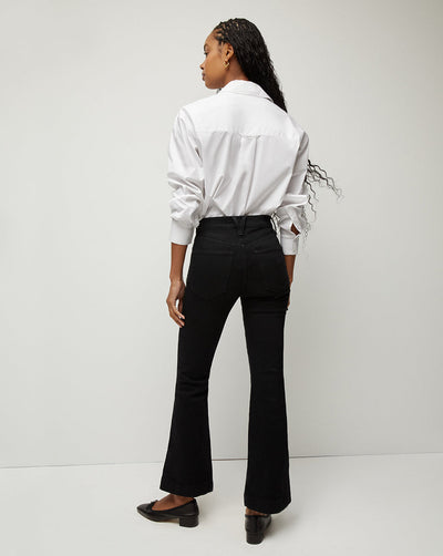 CARSON HIGH RISE ANKLE FLARE IN ONYX