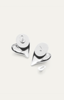Jenny Bird Mega Art Heart Symmetrical Button Earrings at Romi Boutique