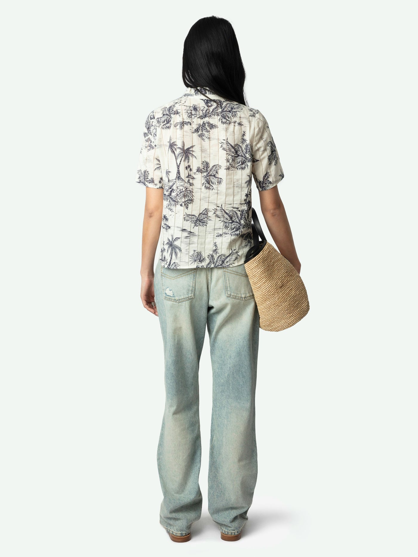 TOPHER TOP IN ECRU