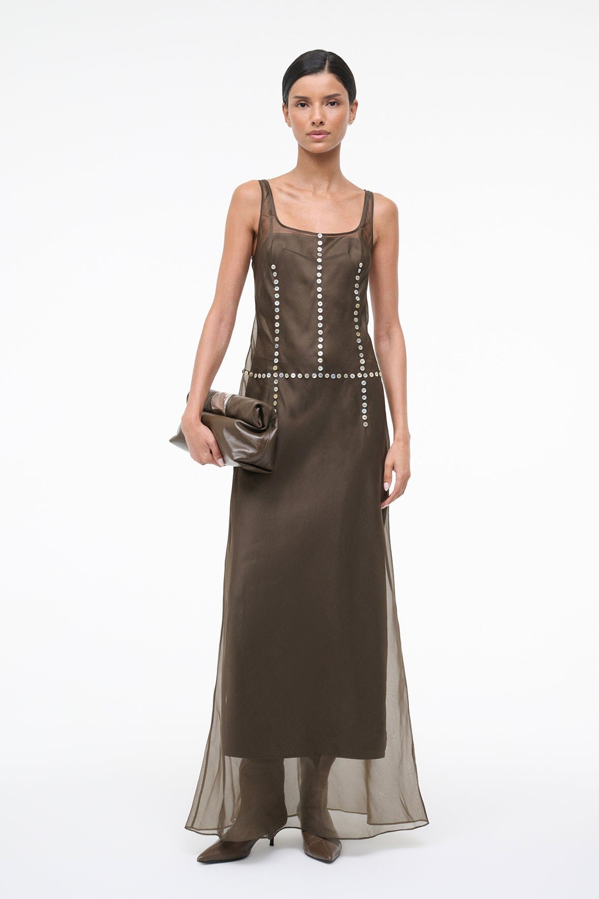 CUFF CLUTCH IN TRUFFLE