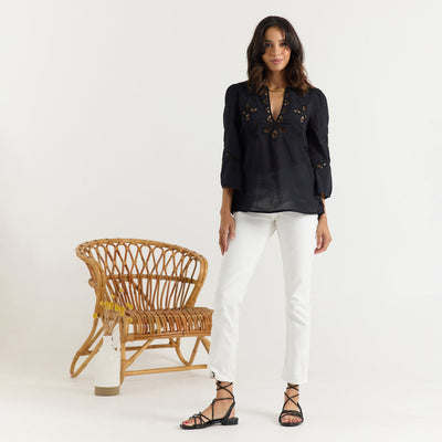 BELLA TOP IN BLACK