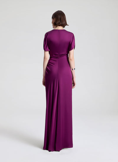 NADIA SATIN GOWN IN JEWEL