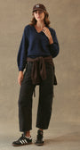 27 Miles Sue Fuzzy Cashmere V-Neck Pullover at Romi Boutique