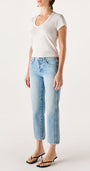 Amo 143 Cropped Jean at Romi Boutique