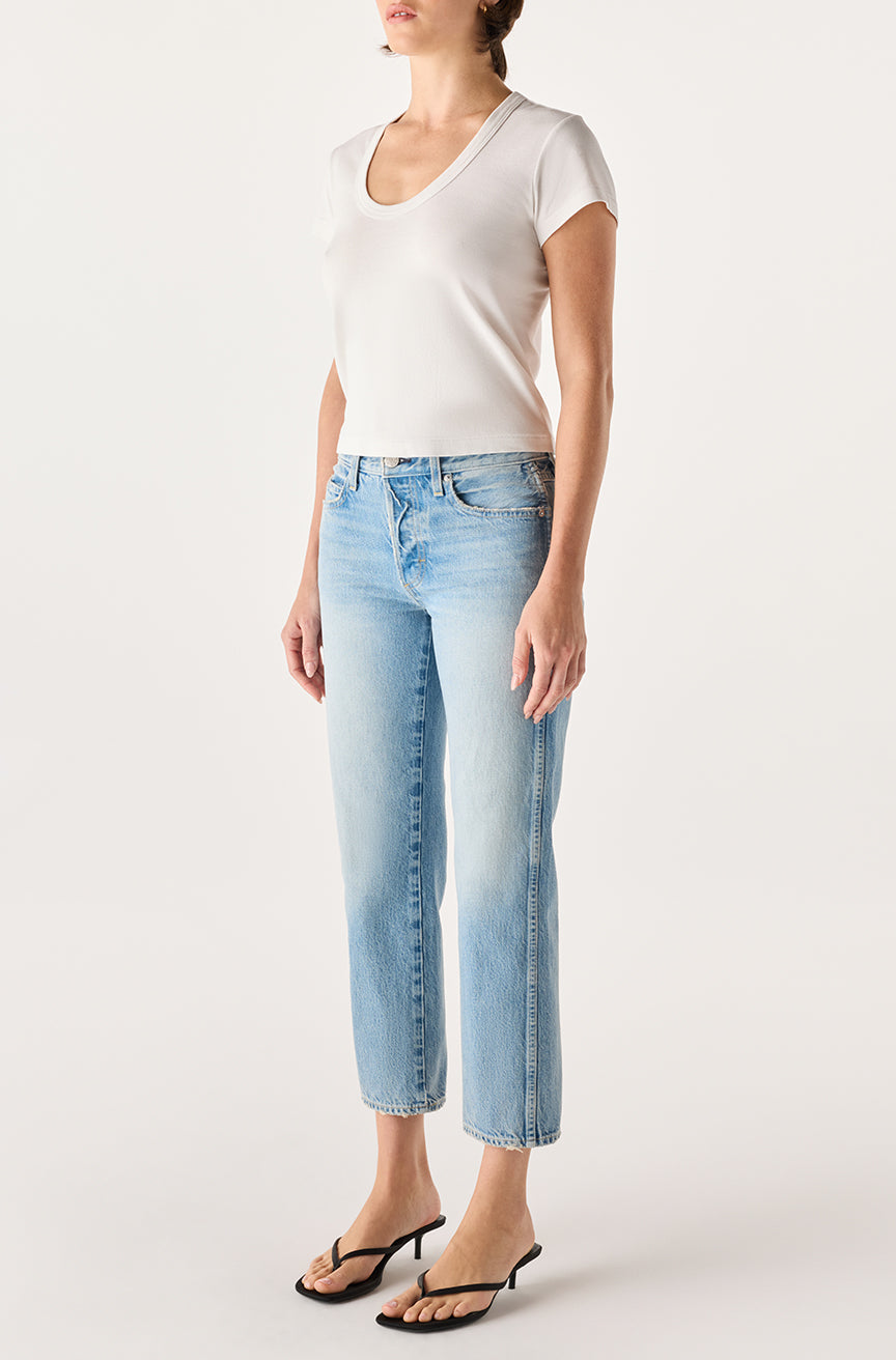 Amo 143 Cropped Jean at Romi Boutique