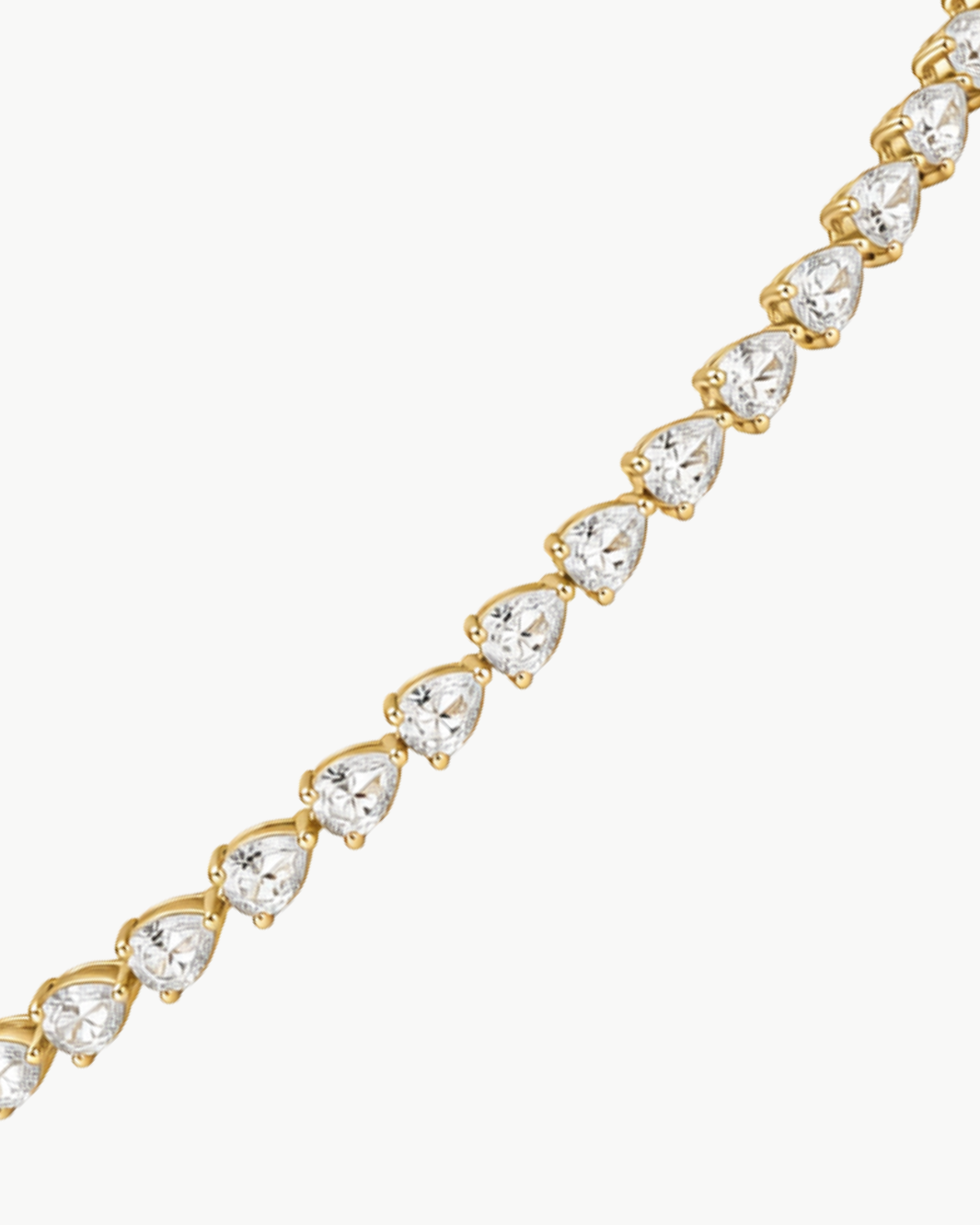 Pear Diamond Tennis Bracelet