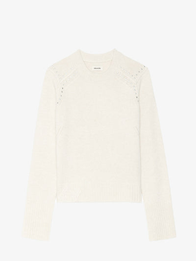 NALTY SWEATER STUDS IN ECRU