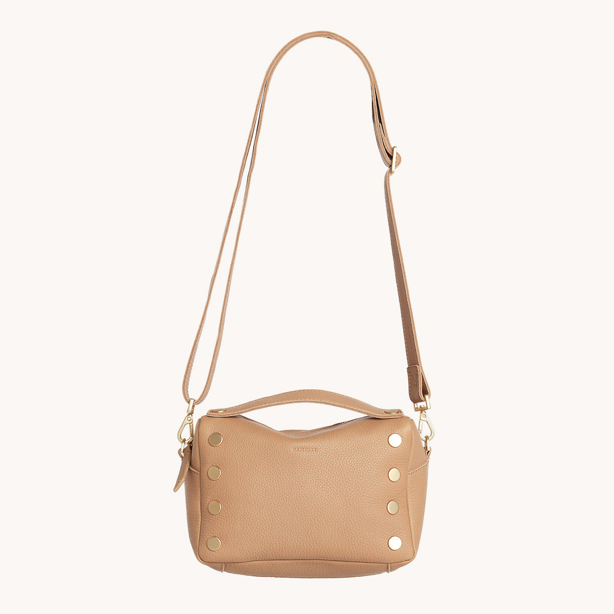 EVAN CROSSBODY SMALL IN TOAST TAN/BRUSHED GOLD