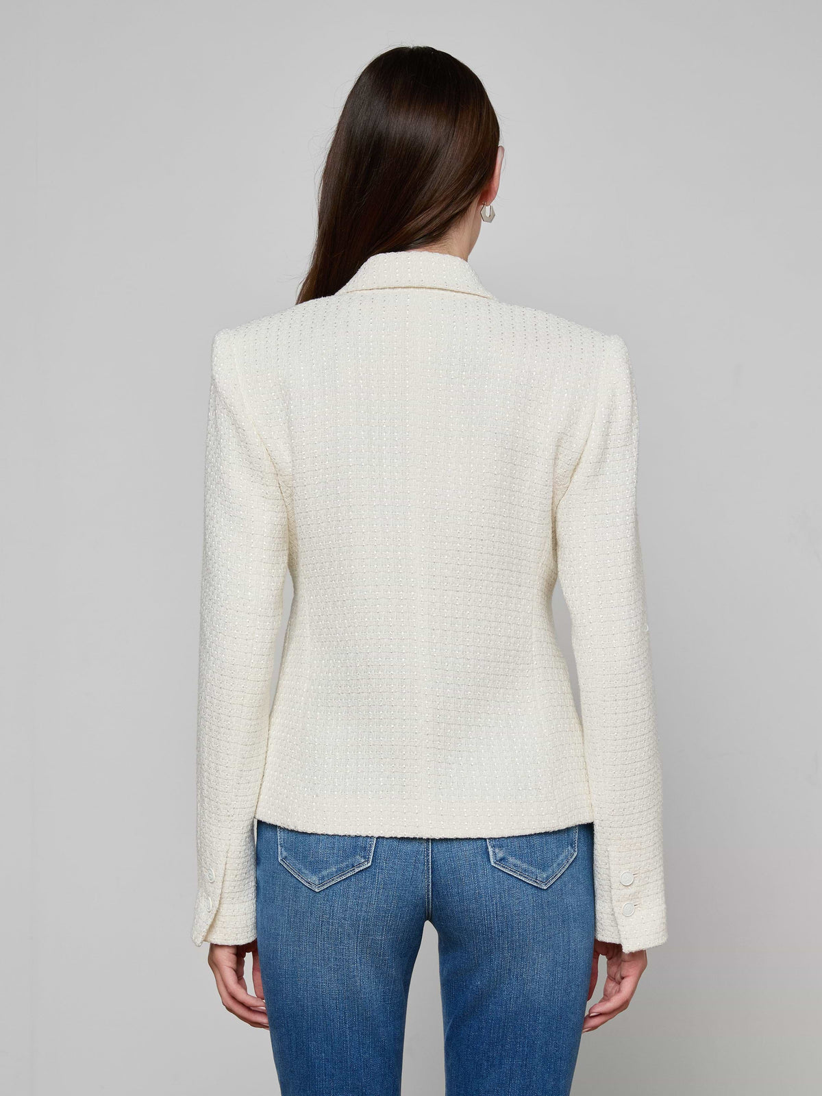 L'Agence JENNAH TWEED BLAZER at Romi Boutique
