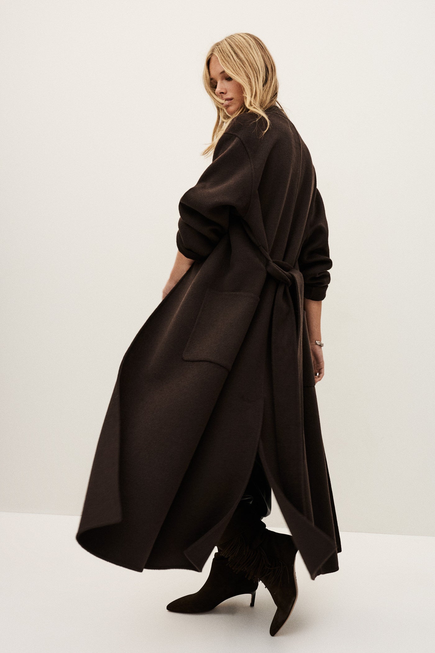 KAY COAT IN MARRON