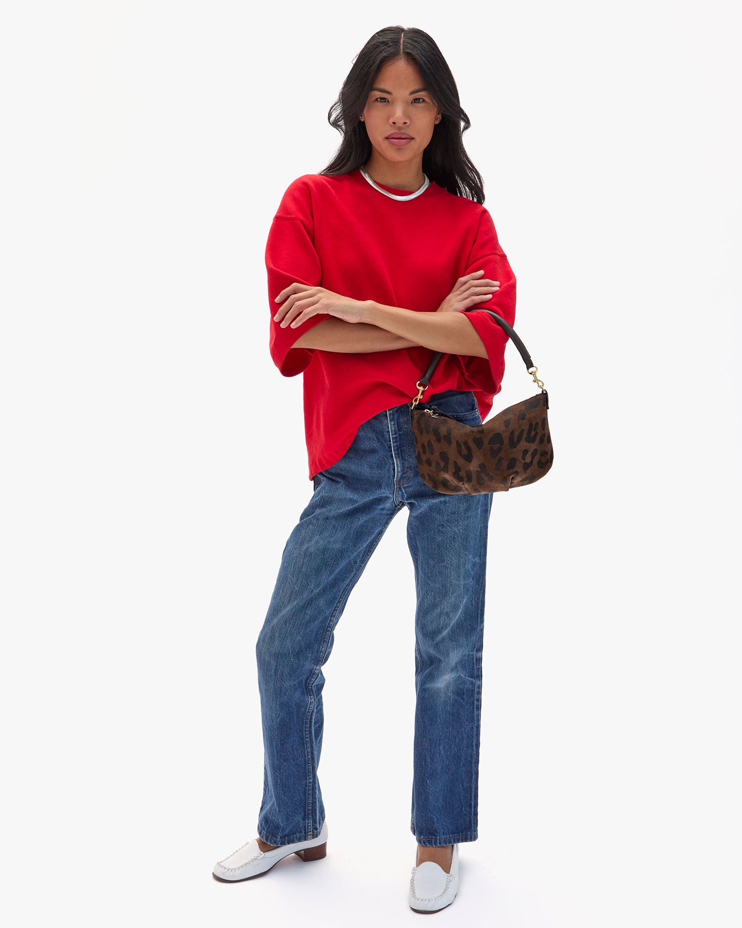 Clare V PETIT MOYEN MESSENGER at Romi Boutique