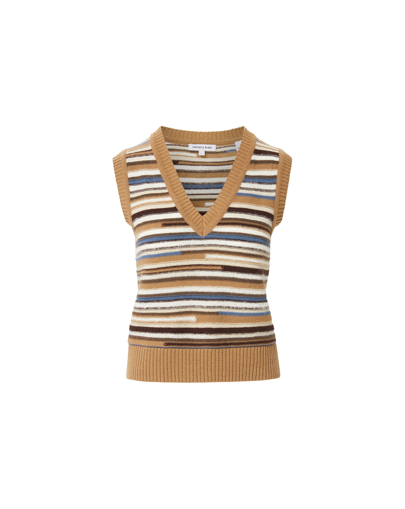 HELENKA KNIT VEST IN DARK ACORN MULTI