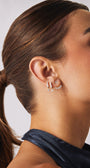 EF Collection Graduated Diamond Ear Jackets at Romi Boutique