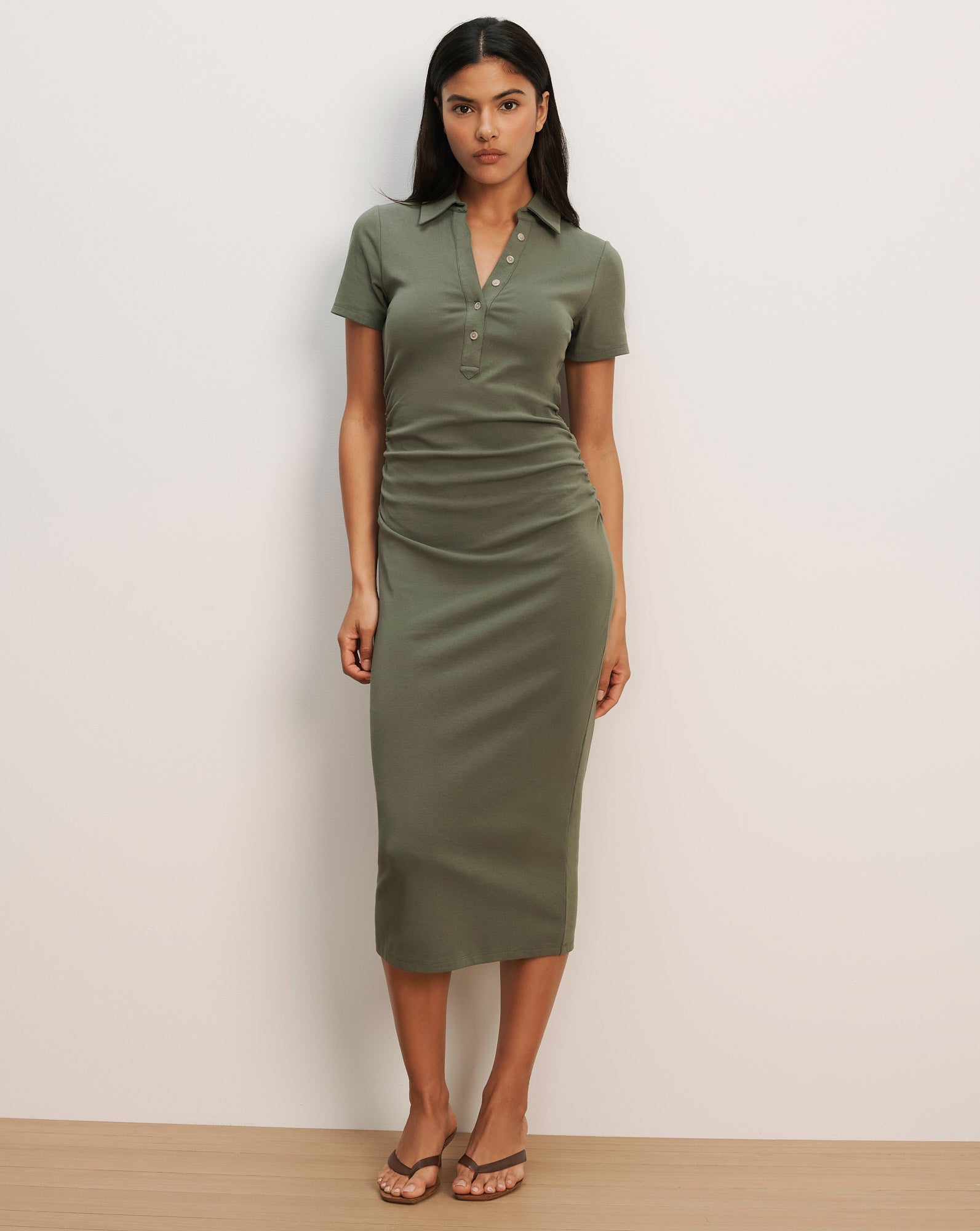 Veronica Beard Besser Polo Midi Dress at Romi Boutique