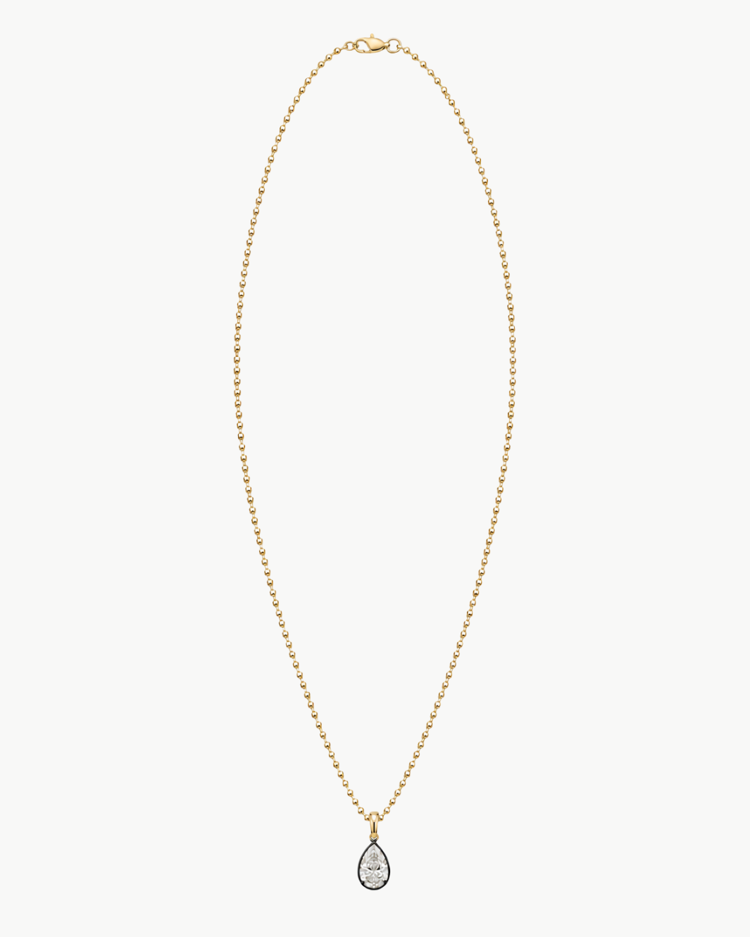 Noir Pear Pendant Necklace