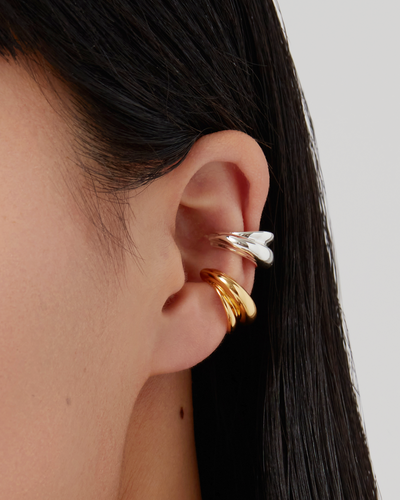 LEONA EAR CUFF SET IN TWO-TONE