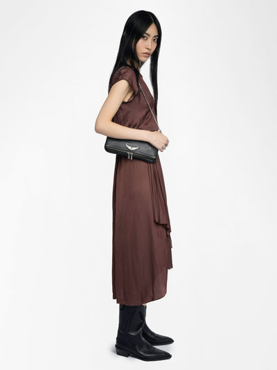 RANDALL DRESS IN BURGUNDY
