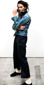 FREECITY FAVOLAMOVE CASHMERE BLEND FRENCH SAILOR PANT at Romi Boutique