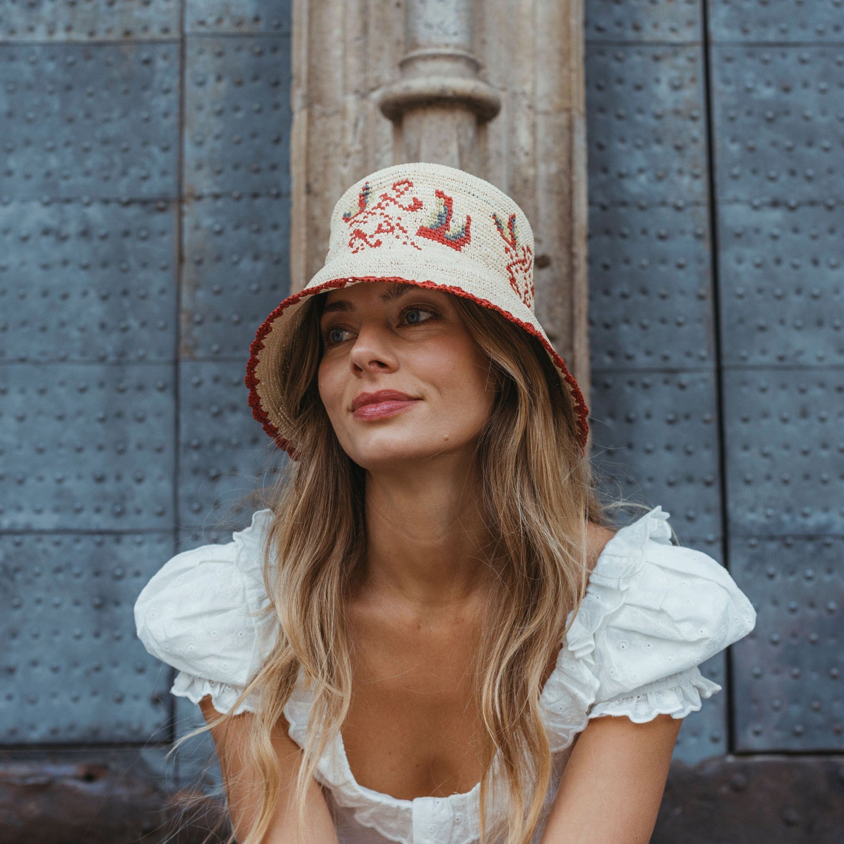 Freya Calla Bucket Hat at Romi Boutique