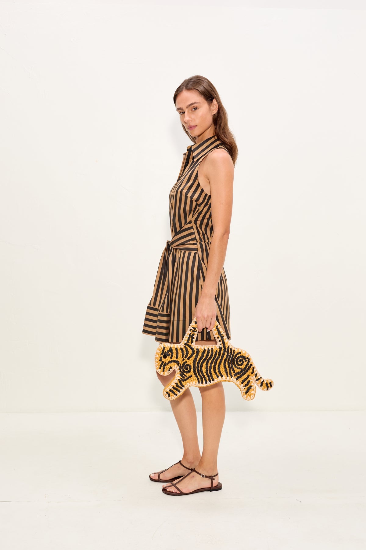Simon Miller Inna Sleeveless Poplin Mini Dress at Romi Boutique