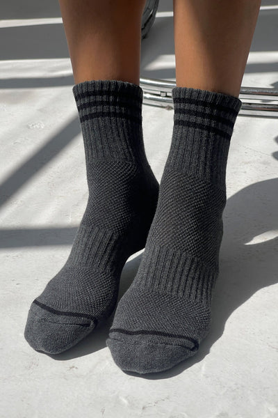 GIRLFRIEND SOCKS IN SOOT - Romi Boutique