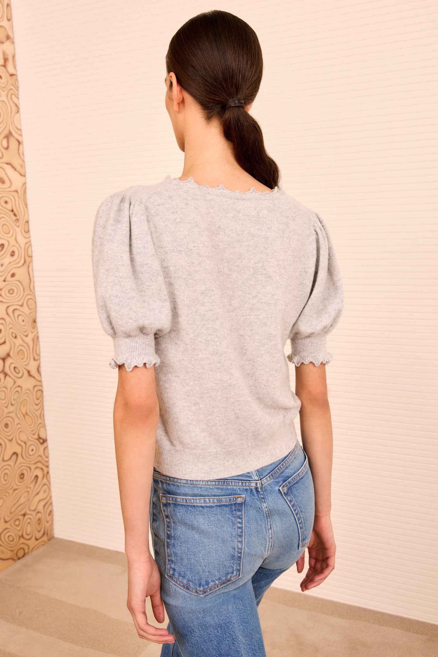 Ulla Johnson POLLINE SHORT SLEEVE TOP at Romi Boutique